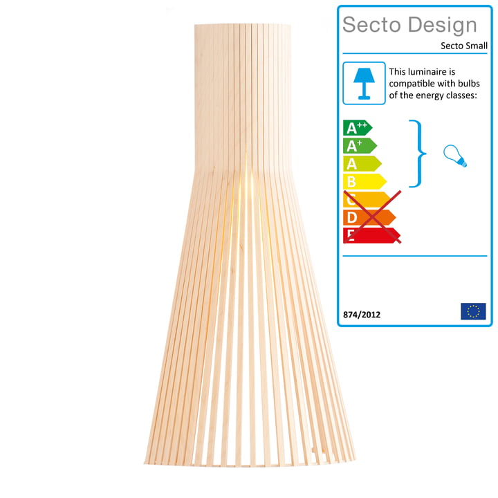 Secto 4230 wall lamp from Secto in birch