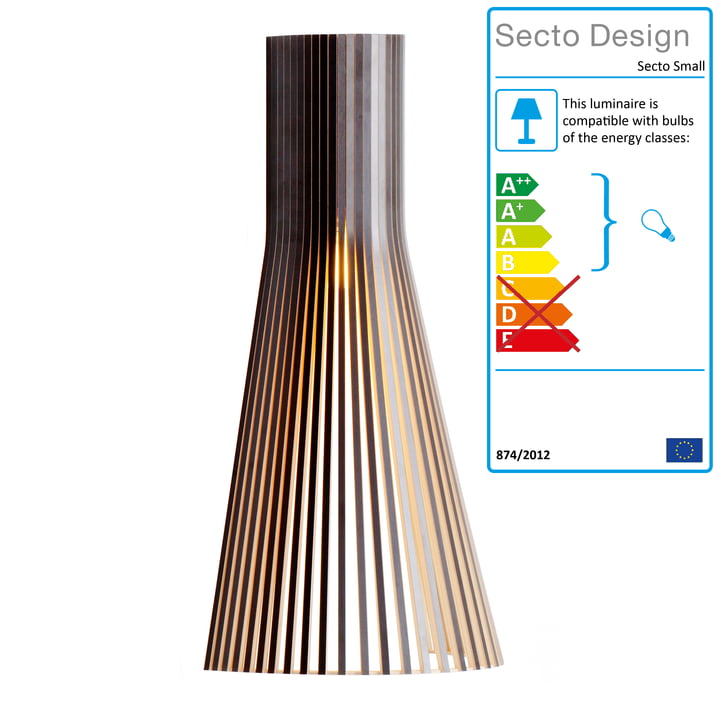 Secto 4230 wall lamp by Secto in black