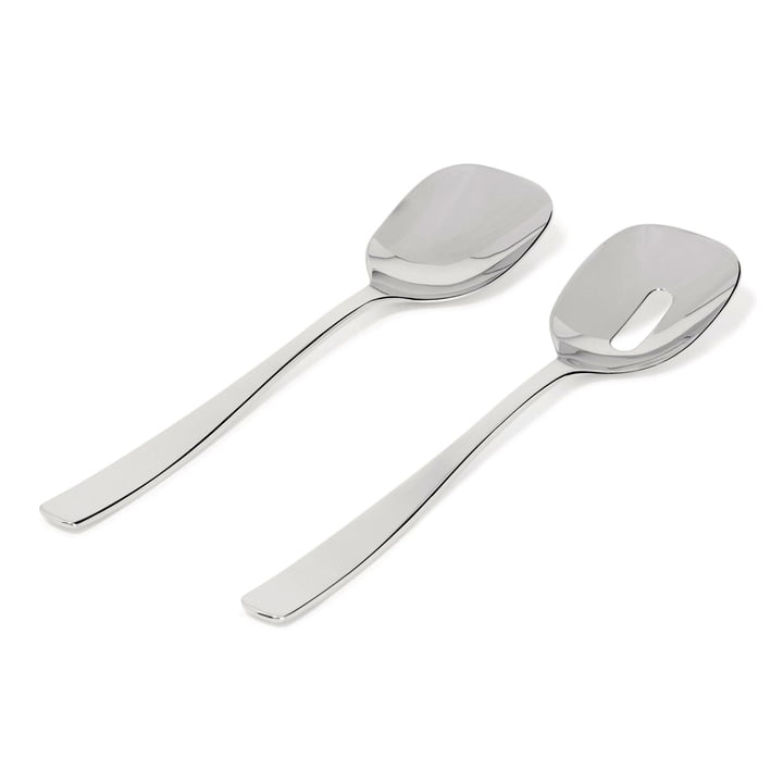 KnifeForkSpoon salad servers from Alessi in stainless steel