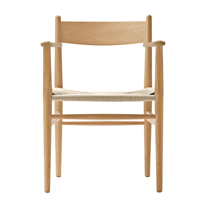 CH37 Chair from Carl Hansen in oiled oak / natural wickerwork