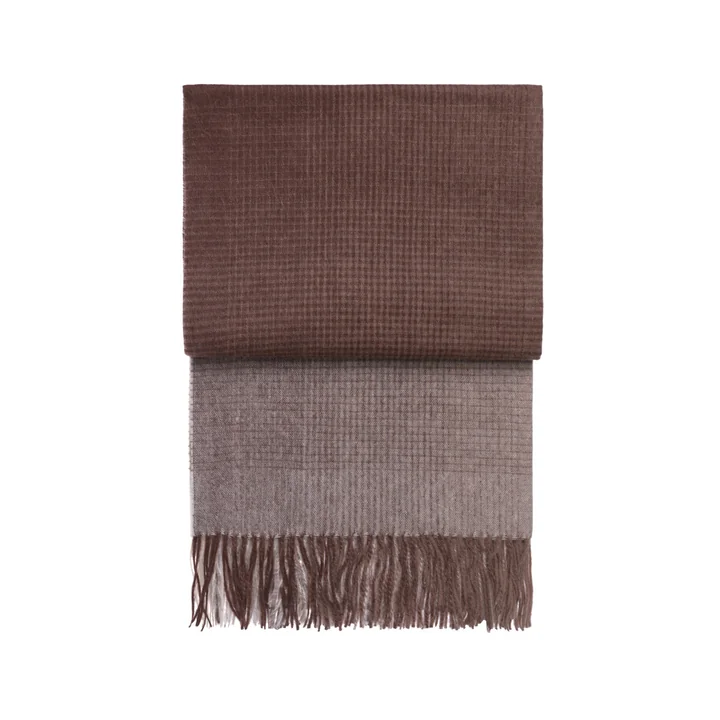 Horizon Blanket, plum / cognac from Elvang