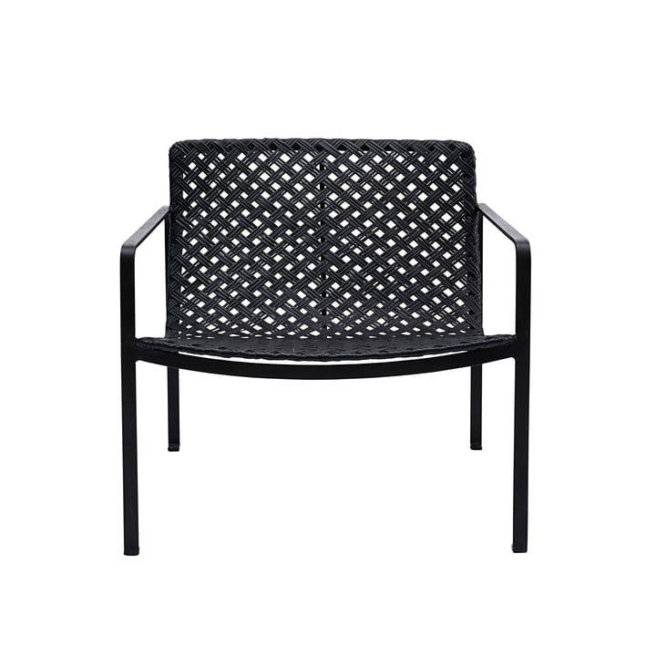 Habra Rattan Lounge Chair by House Doctor in black