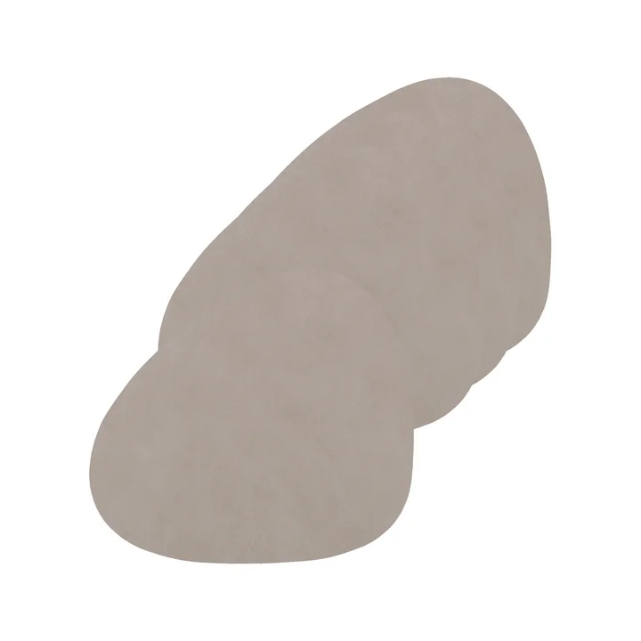 Glasuntersetzer Curve from Lind DNA in Nupo light gray (set of 4)