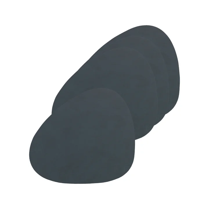Glasuntersetzer Curve from Lind DNA in Nupo anthracite (set of 4)