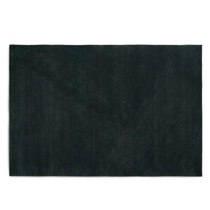 Row rug, large / dark green from Northern