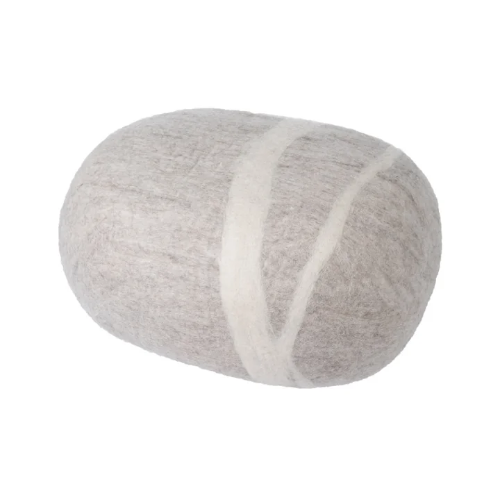 Pebble cushion Béla XL from myfelt in light beige