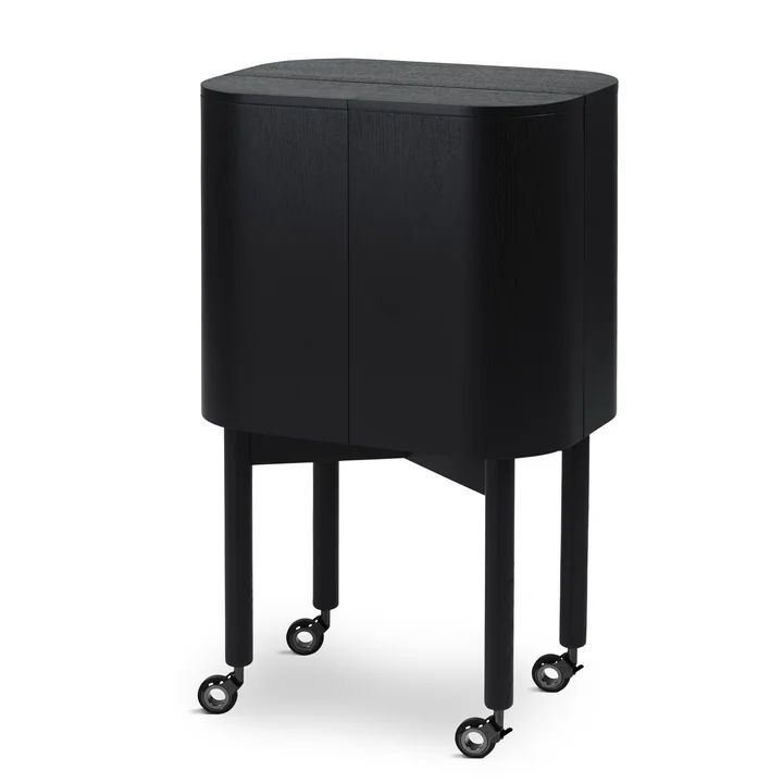 Loud bar trolley on wheels from Northern in black