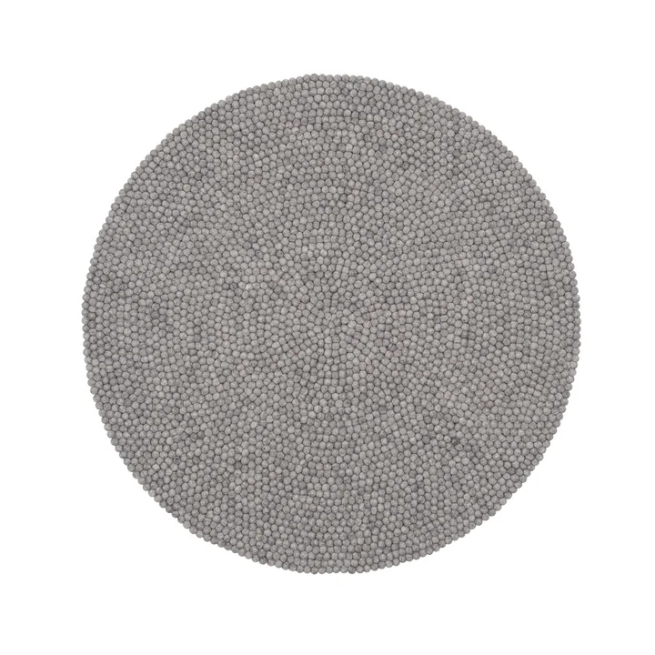 Carl Felt ball rug Ø 140 cm from myfelt in mottled gray