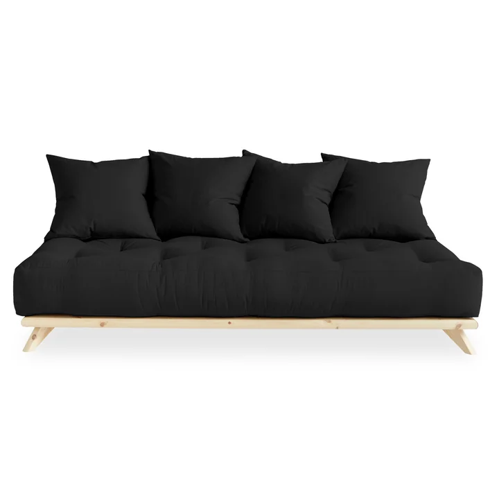 Senza sofa from Karup Design in natural pine / dark gray