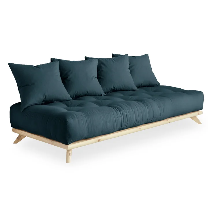 Senza Sofa from Karup Design in pine nature / petrol blue