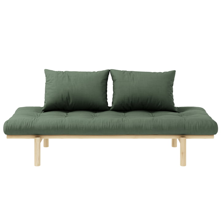 Pace Daybed from Karup Design in pine natural / olive green