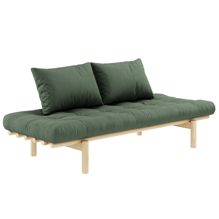 Pace Daybed from Karup Design in pine nature / olive green