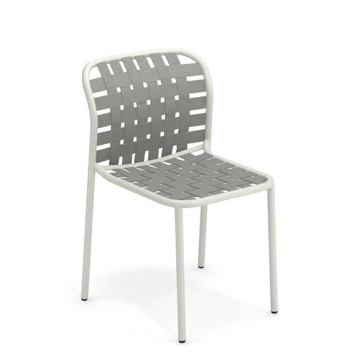 Yard Chair from Emu in white / grey-green