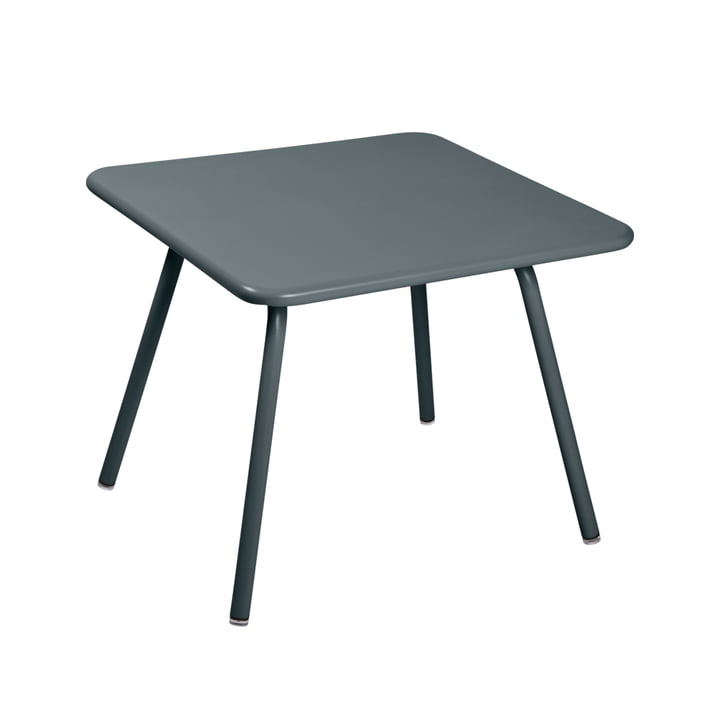 Luxembourg Kid Children's table, 57 x 57 cm, thundery grey by Fermob