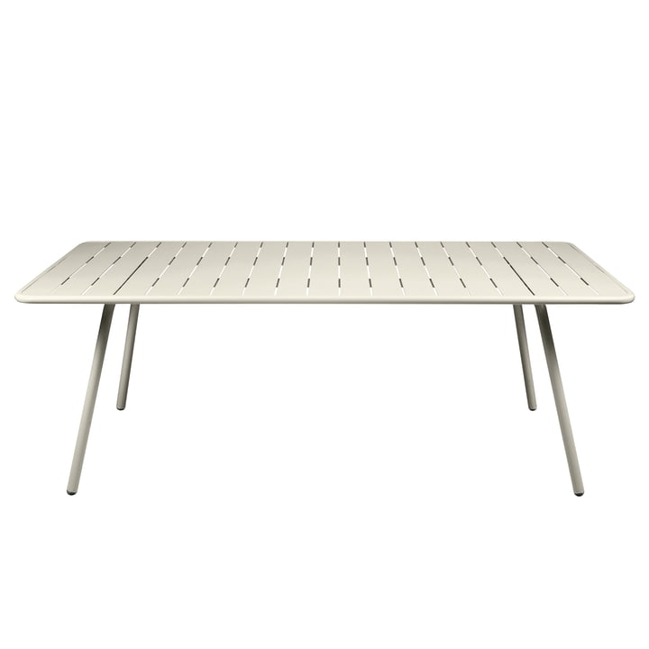 Luxembourg Table, rectangular, 100 x 207 cm, clay gray from Fermob