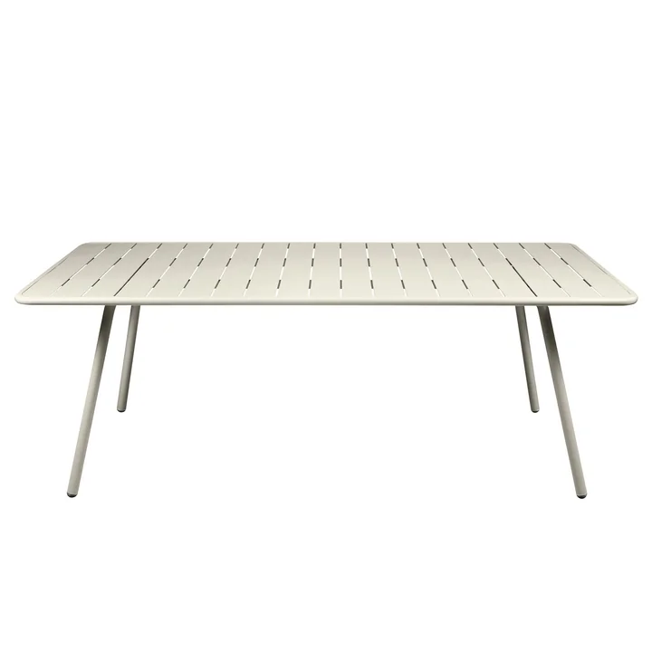 Luxembourg Table, rectangular, 100 x 207 cm, clay gray by Fermob