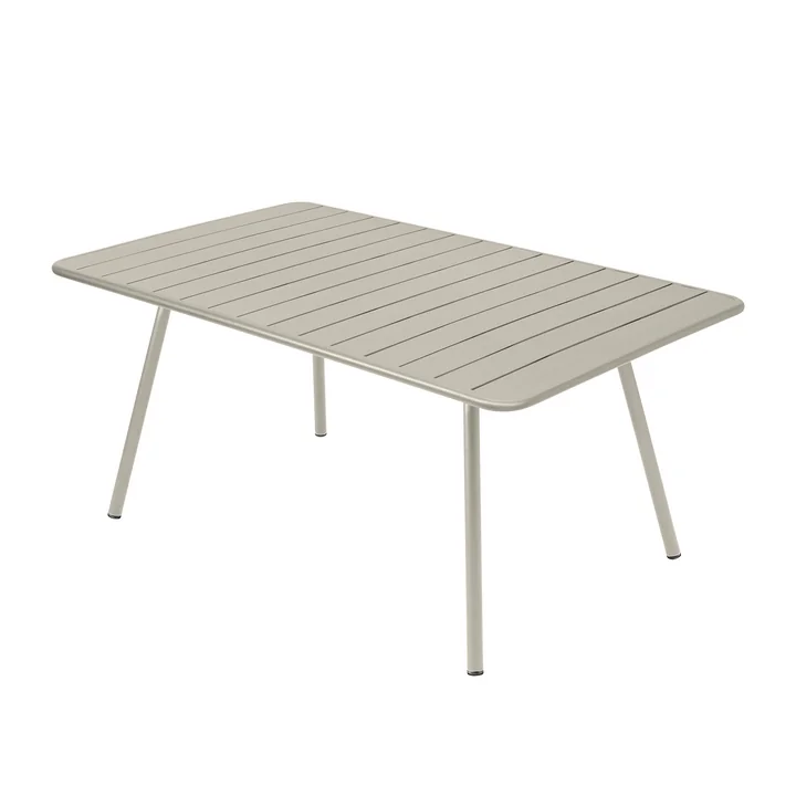 Luxembourg Table, rectangular, 165 x 100 cm, clay grey by Fermob