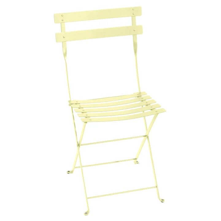 Bistro Metal folding chair, lemon sorbet by Fermob