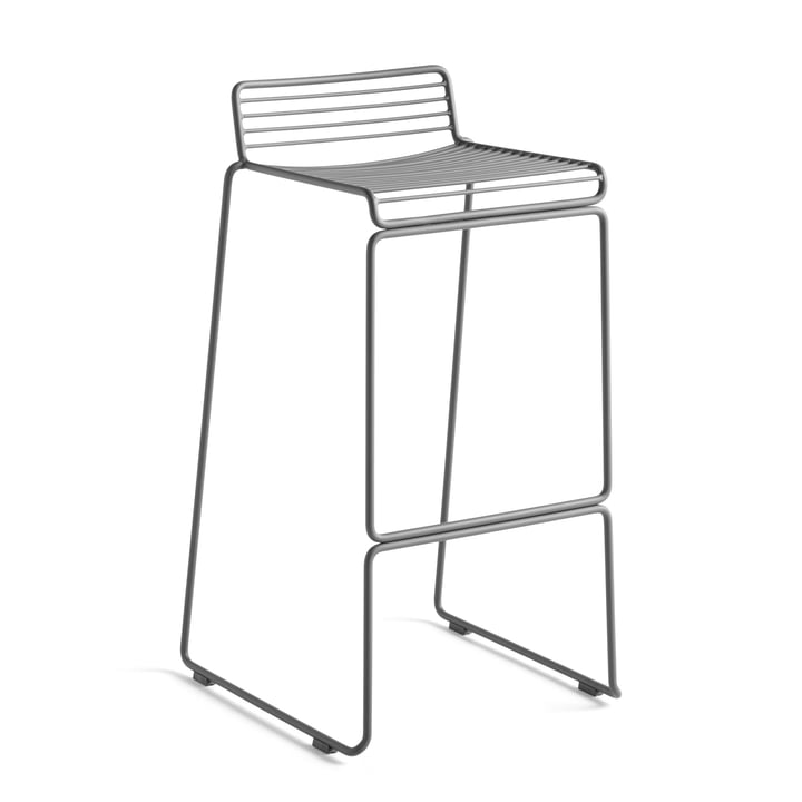 Hee Bar stool high, asphalt grey from Hay