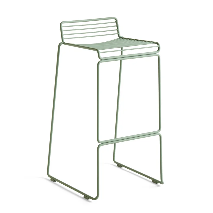 Hee Bar stool high, fall green by HAY
