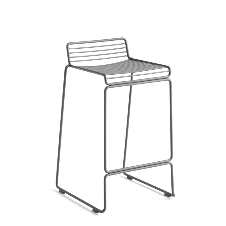 Hee Bar stool low, asphalt grey from Hay