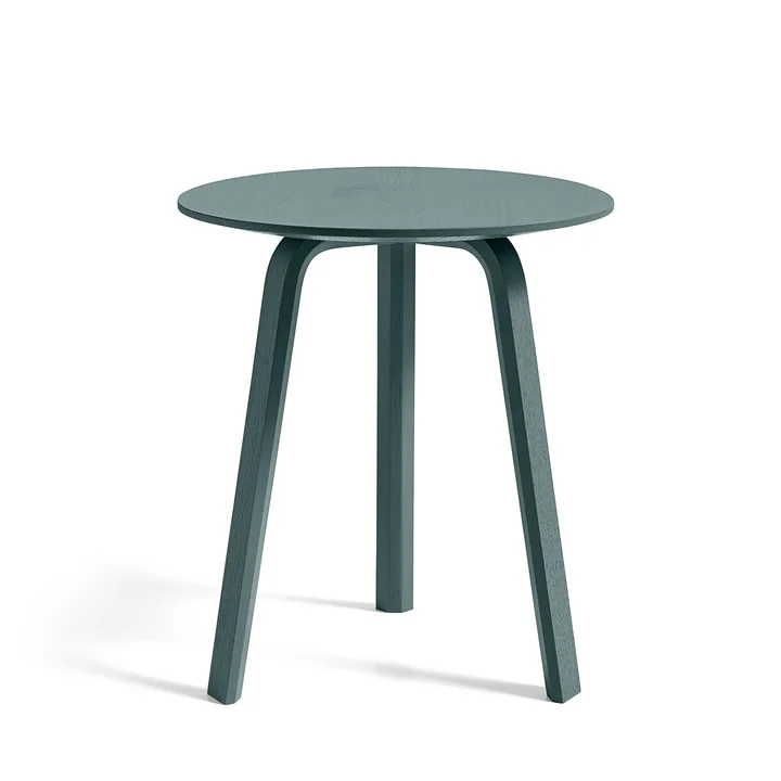 Bella Side table Ø 45 cm / H 49 cm, oak brunswick green stained by HAY