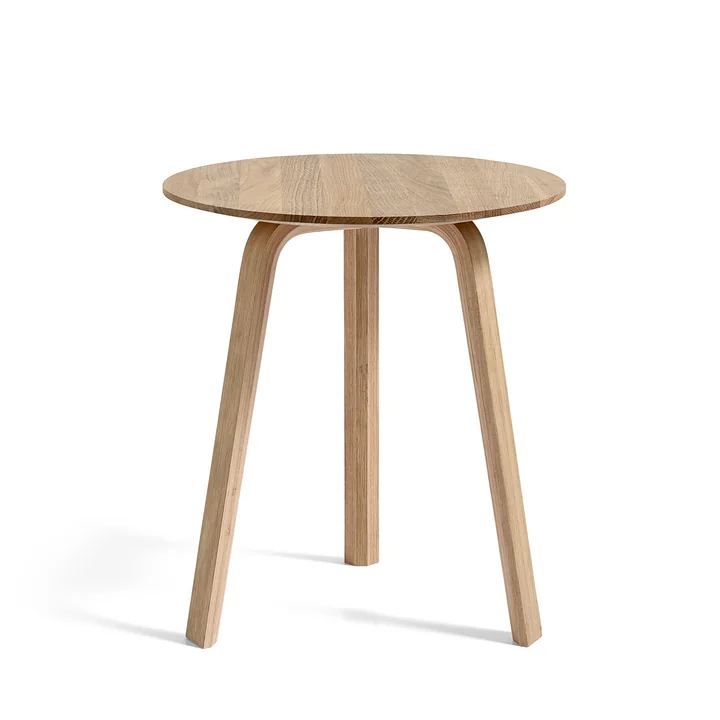 Bella Side table Ø 45 cm / H 49 cm, matt lacquered oak from HAY