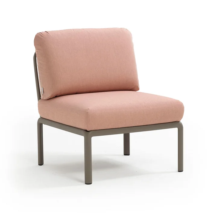 Komodo Modular sofa center element, tortora / pink quarzo from Nardi