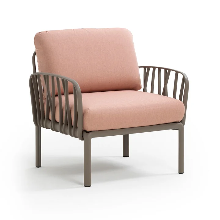 Komodo Poltrona Armchair, tortora / pink quarzo from Nardi