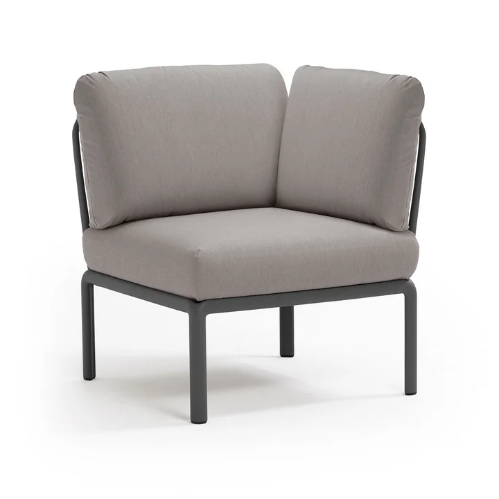 Komodo Modular sofa corner element, anthracite / gray from Nardi