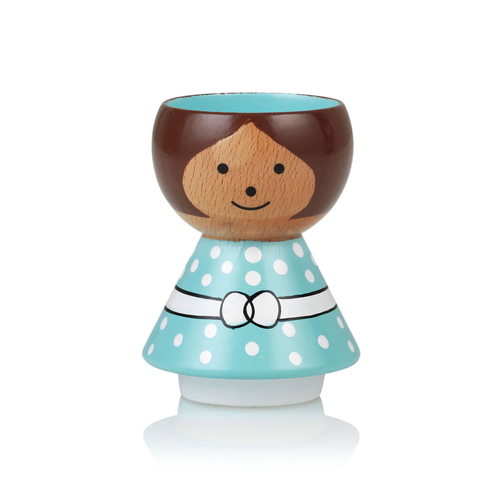 Bordfolk Egg cup girl from Lucie Kaas in mint