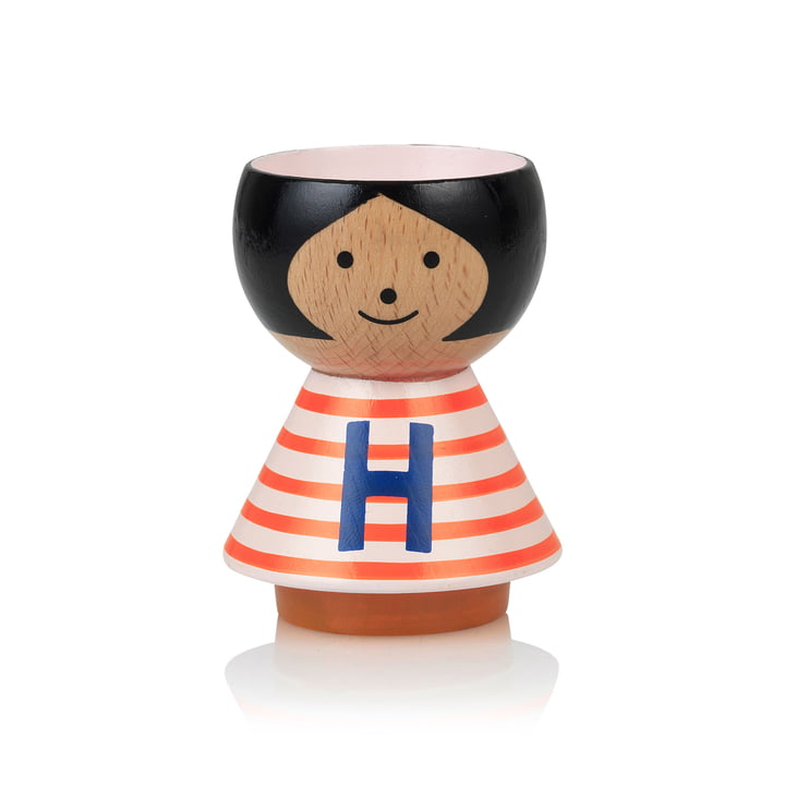 Bordfolk eggcup girl H from Lucie Kaas