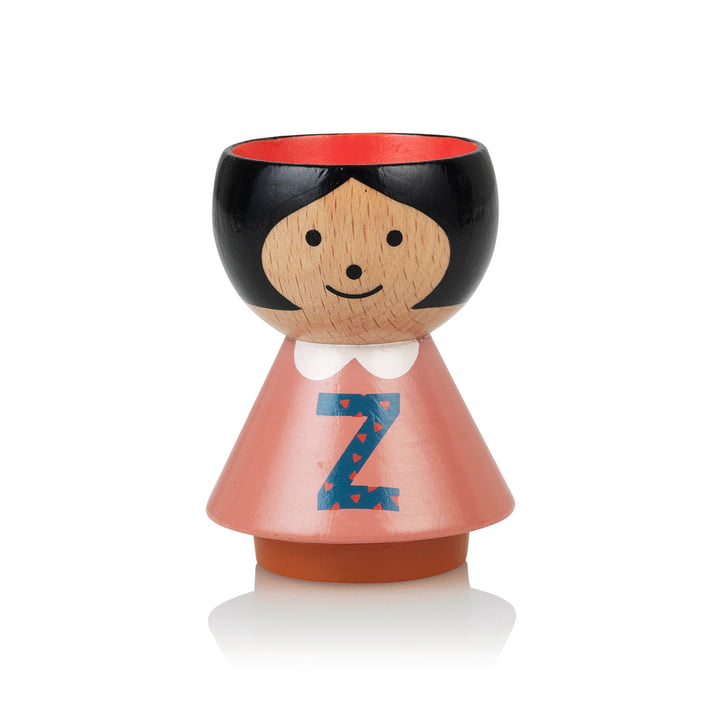 Bordfolk eggcup girl Z by Lucie Kaas