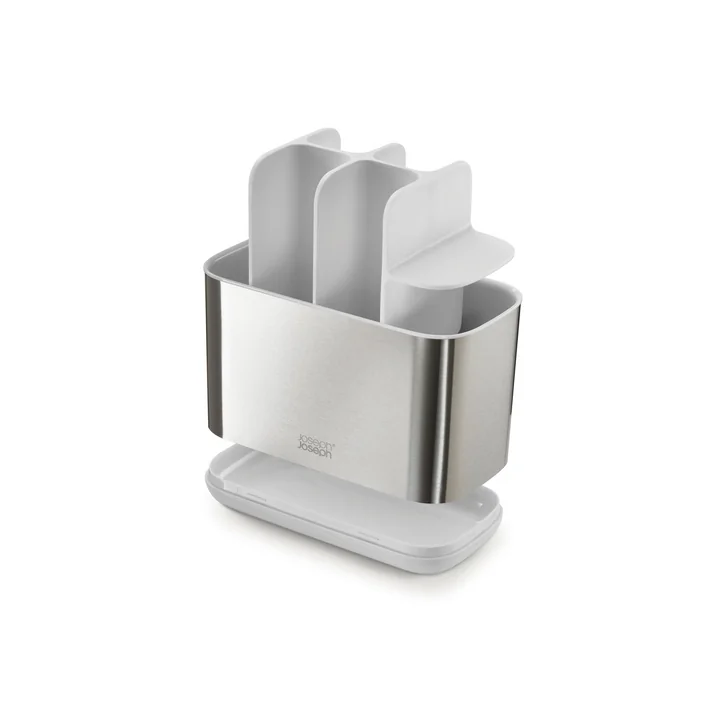 EasyStore Steel Toothbrush holder, large / white from Joseph Joseph