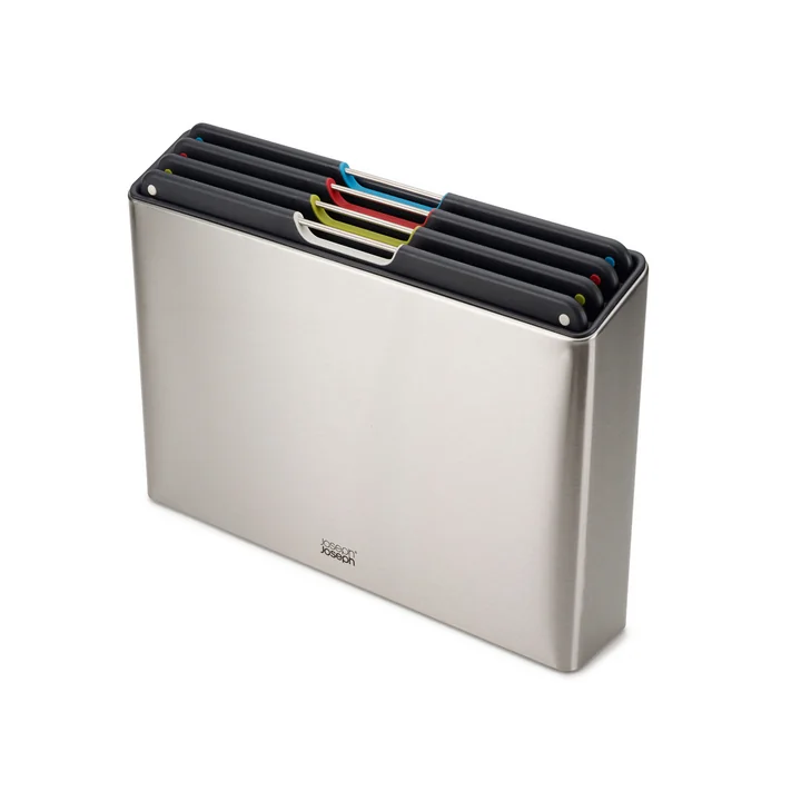 Folio Steel cutting boards, stainless steel (4-piece) from Joseph Joseph