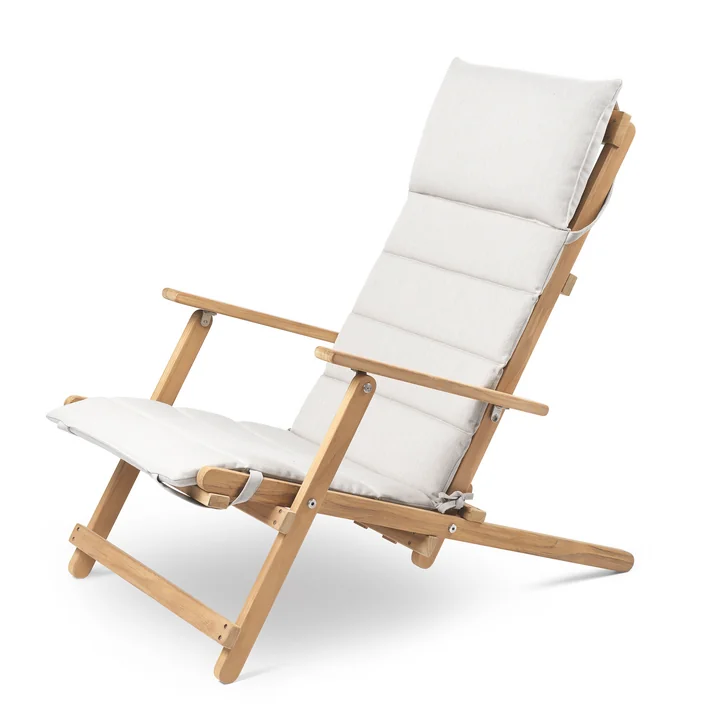 BM5568 Deckchair with cushions Carl Hansen in teak untreated