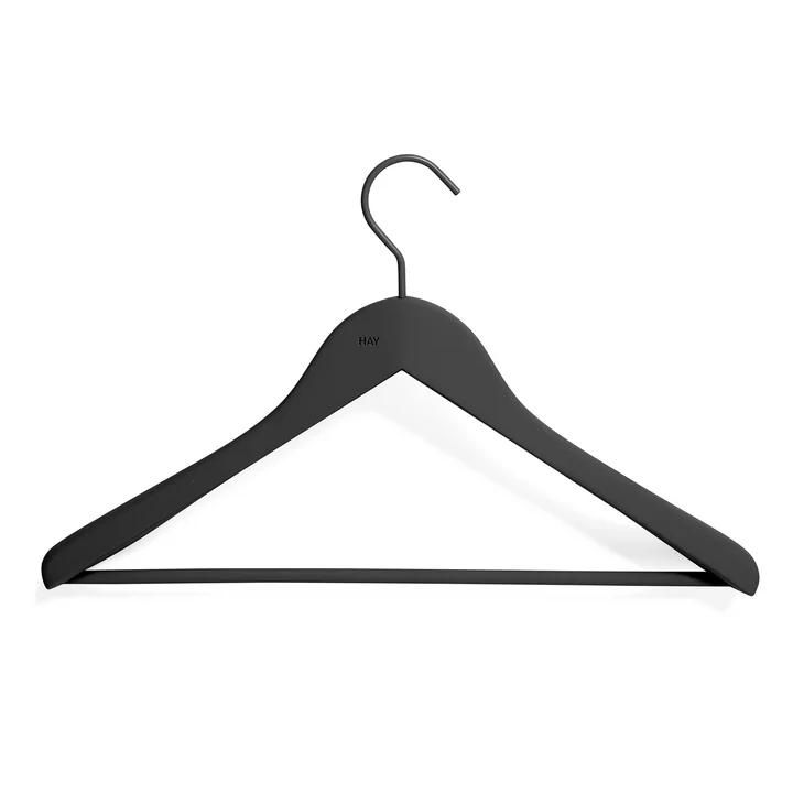 Soft Coat Coat hanger with bar from HAY in black