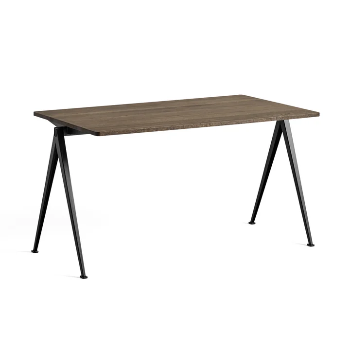 Pyramid Table 01 140 x 75 cm from HAY smoked in oak / black