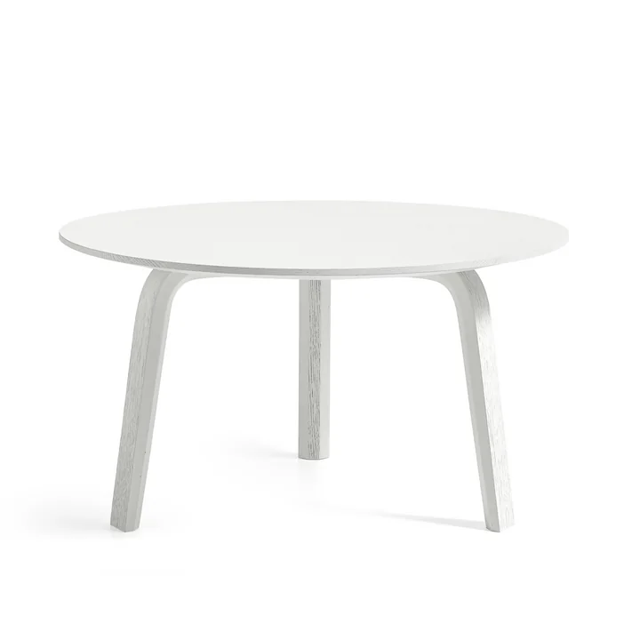 Bella Coffee table Ø 60 cm / H 32 cm from HAY in oak stained white