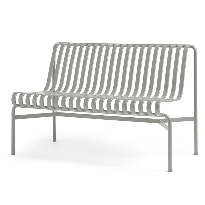 Palissade Dining Bench without armrests from HAY in sky gray