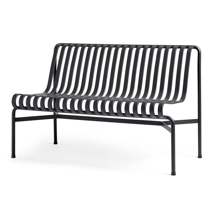 Palissade Dining Bench without armrests from HAY in anthracite