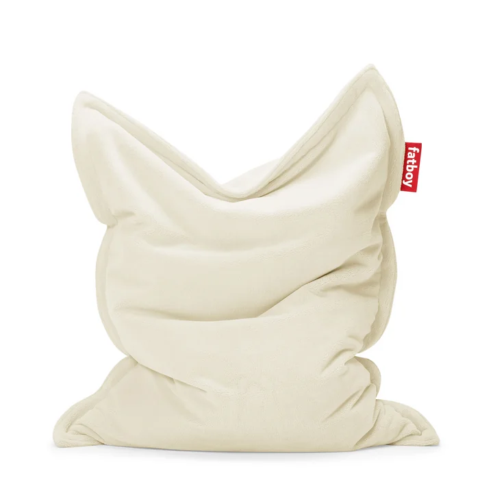 Original Slim Teddy beanbag from Fatboy in off-white