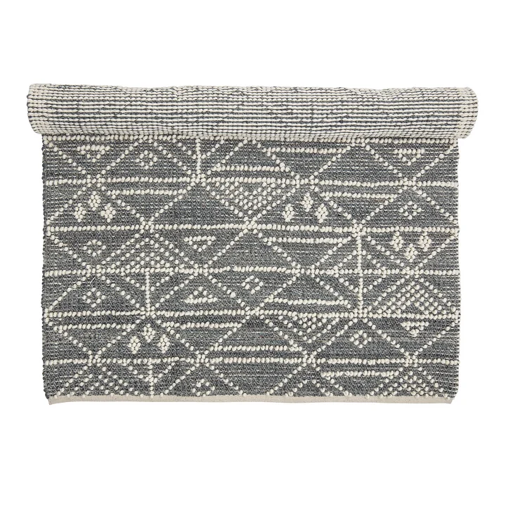 180 x 120 cm wool carpet from Bloomingville in grey