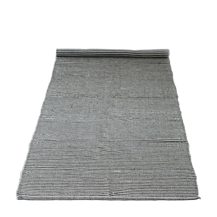 carpet with pattern 240 x 75 cm from Bloomingville in black