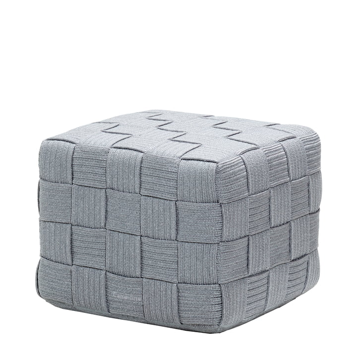 Cube Stool from Cane-line in light grey