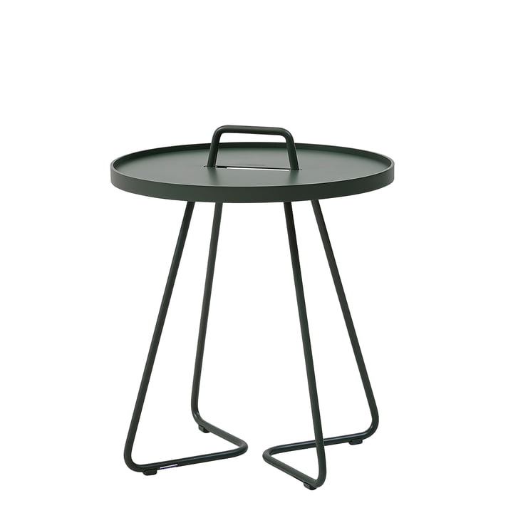 On-the-move Side table Ø 44 x H 52 cm from Cane-line in dark green