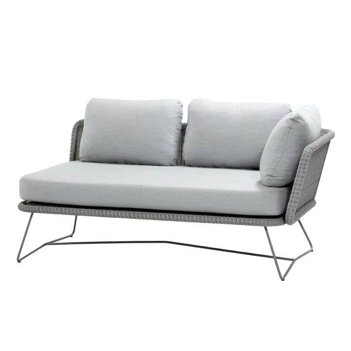 Horizon Module sofa 2-seater left, light grey from Cane-line