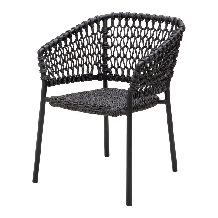 Ocean Armchair, dark gray from Cane-line