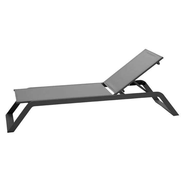 Siesta sun lounger, grey by Cane-line