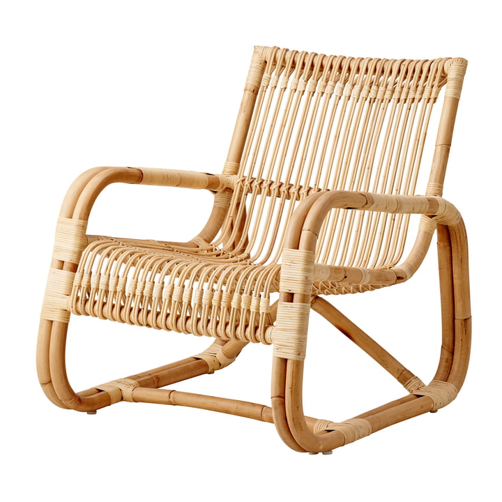Curve Lounge chair indoor, nature from Cane-line